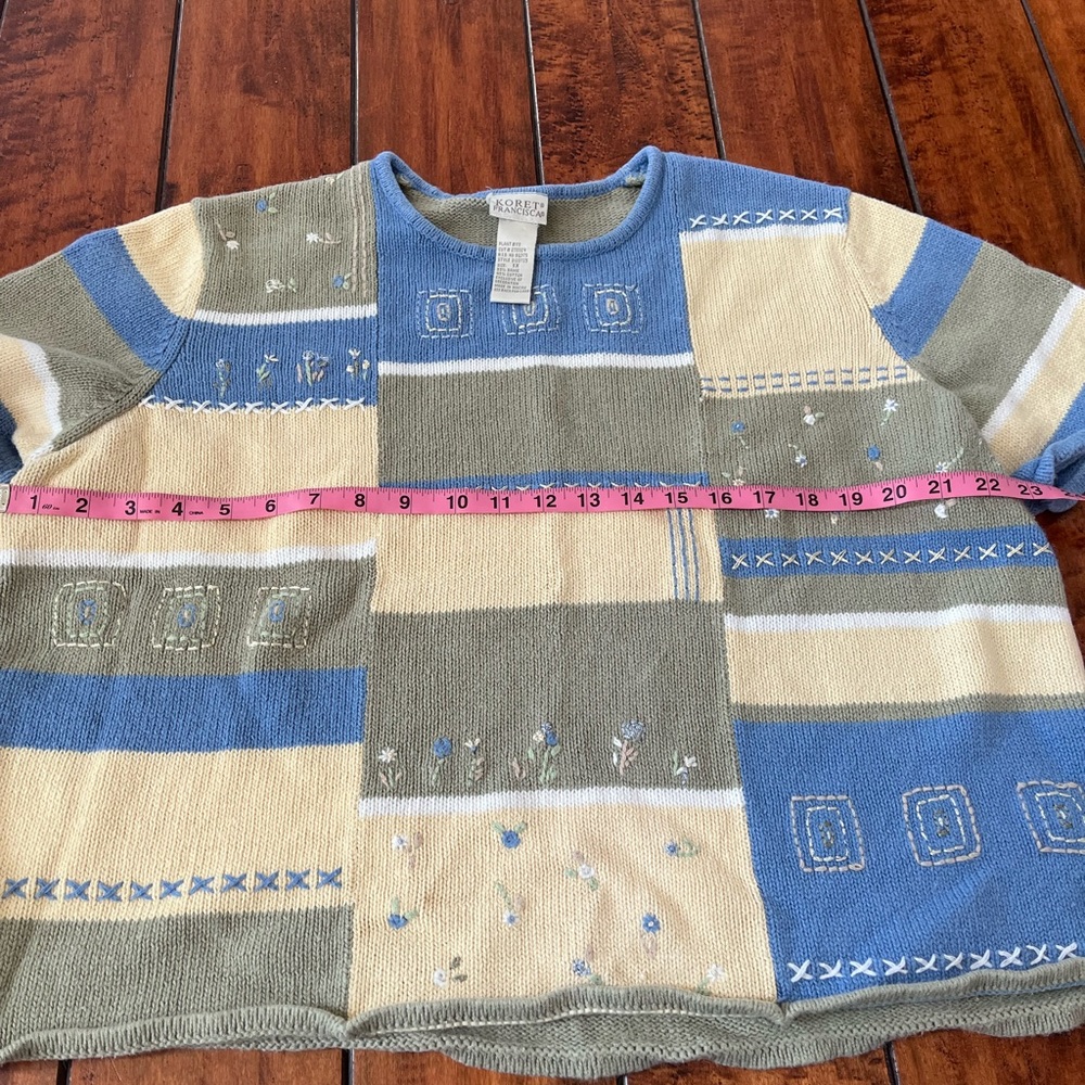 Plus Size Patchwork Spring Top - image 5